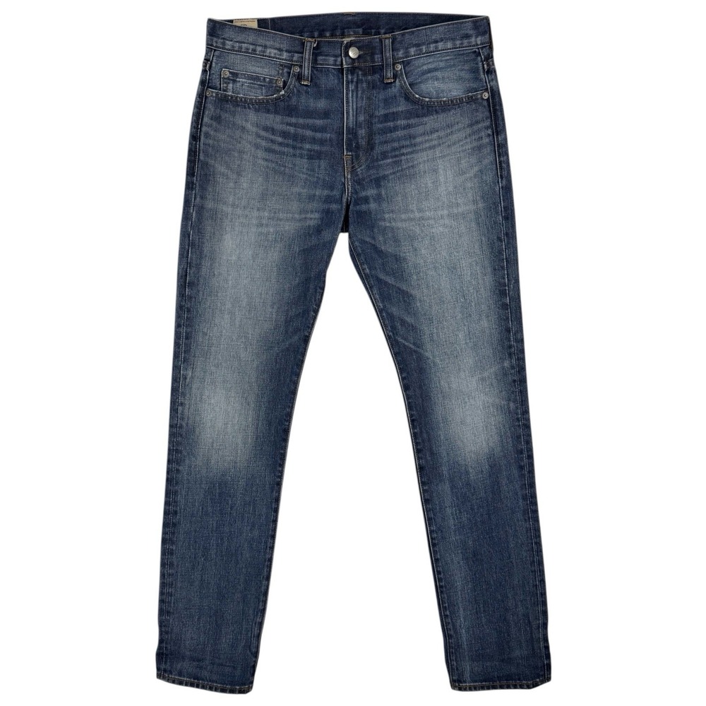 J.CREW 484 Slim Fit Jeans Size‎ 32 32x34 KAIHARA Japanese Denim Distressed